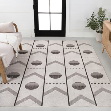 Soren Modern Geometric Indoor/Outdoor Area Rug